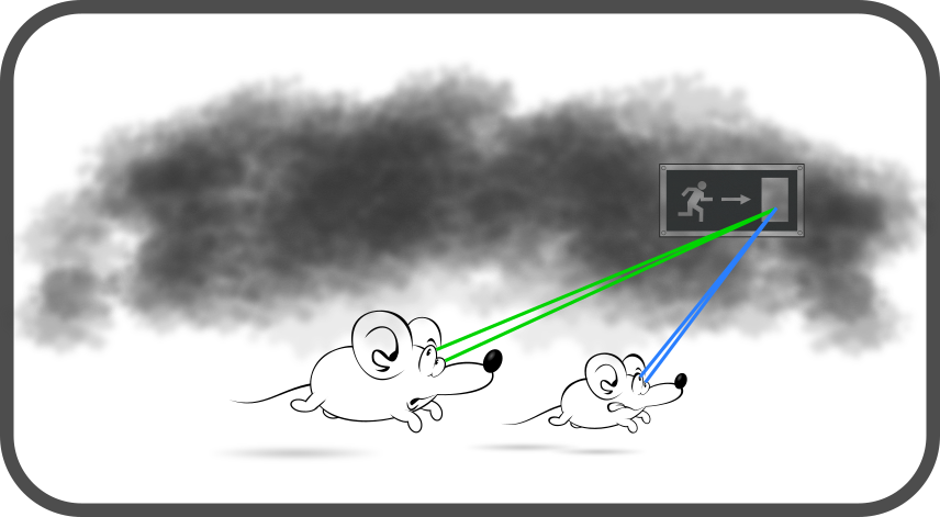 Visibility based on BEAM from FDS